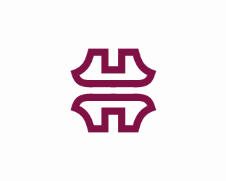 Modern Letter H Logo