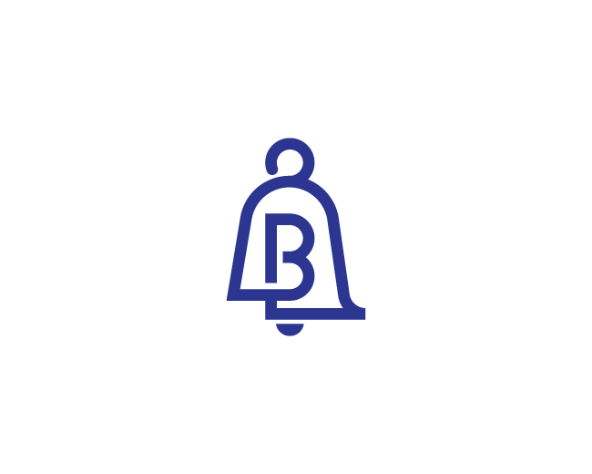 Letter B Bell Logo