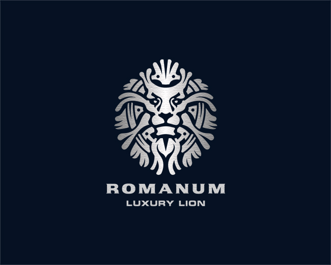 Romanum luxury lion logo