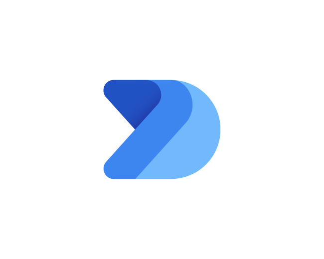 Minimal Letter D Logo Design, Modern Gradient Bran