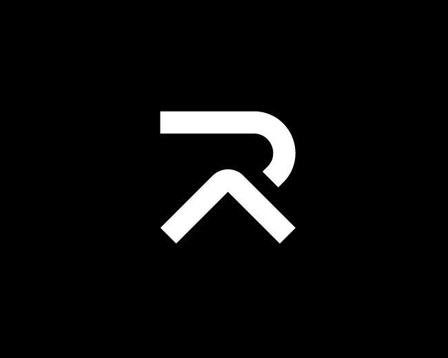 R Upward Arrow, Minimal Logo