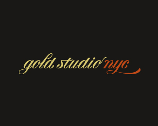 Custom lettering for Goldstudio, New York