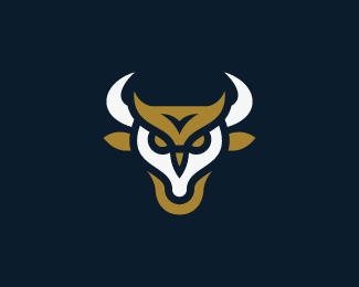 Owl Bull Head Logo