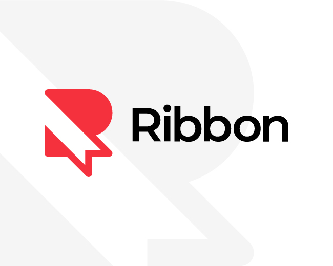 Ribbon Letter R Logo