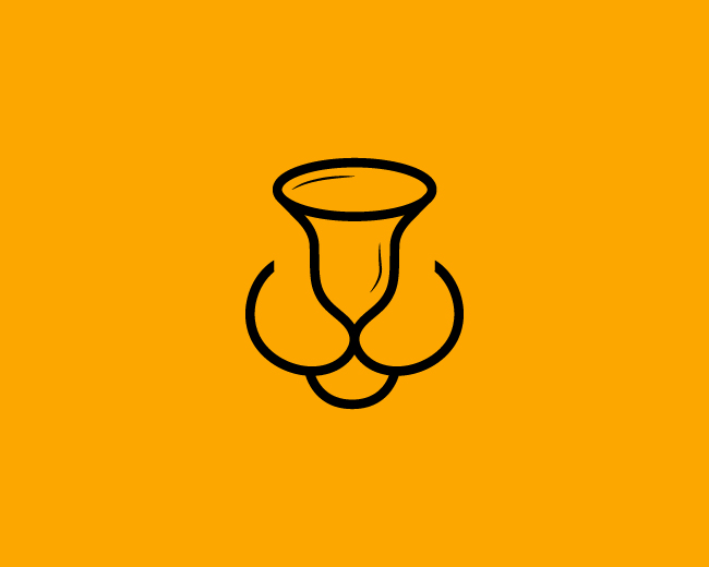 Minimalist Lion Drink Logo Beverage & Bar Brand