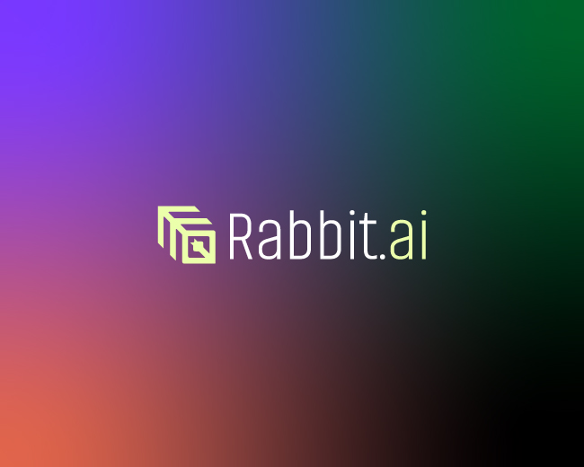 Rabbit ai Logo – Modern AI Tech SaaS brand Mark