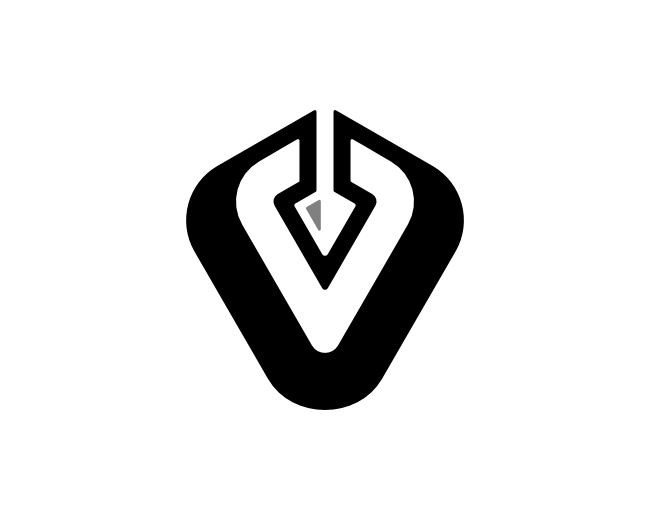 Letter V Spear Logo