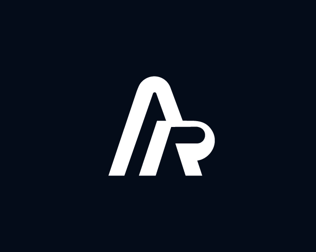Modern AR Monogram Logo Design