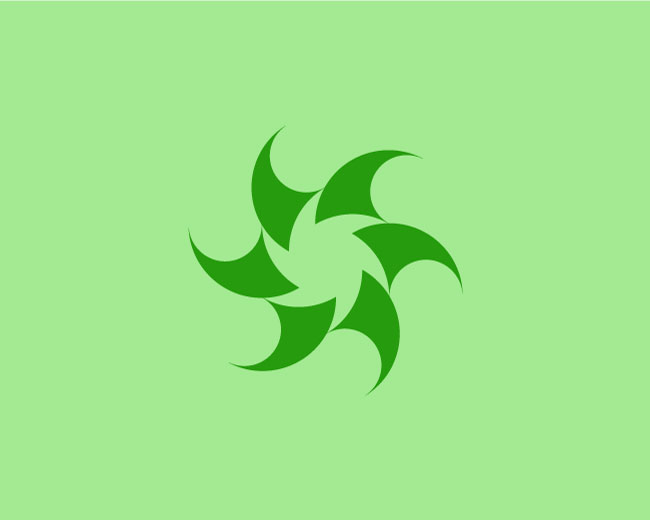 Minimal flower logo