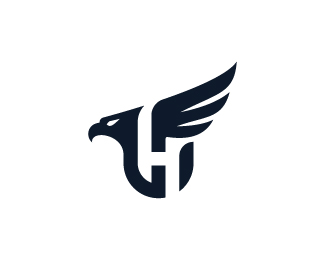 Guardian Eagle Letter H Logo