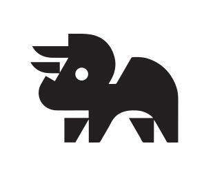 Triceraptor dinosaur logo