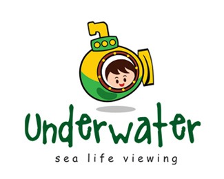 Underwater Sea Life Viewing Logo