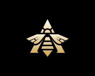 Royal Bee A Monogram Logo