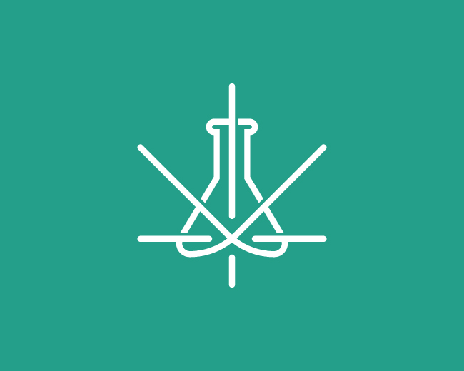 Abstract Cannabis Lab Logo