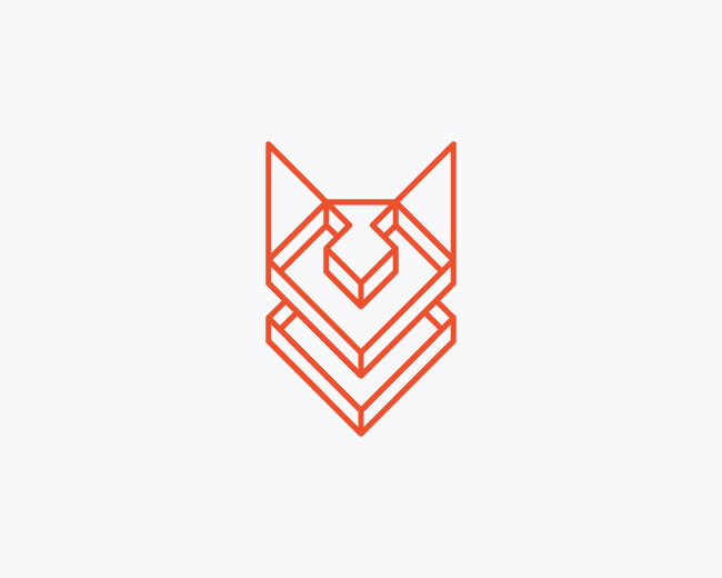 Abstract Fox Head Logo