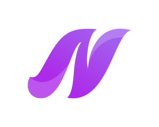Creative abstract N letter logo design