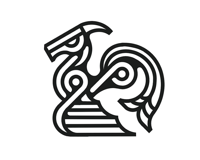 Seahorse logomark design