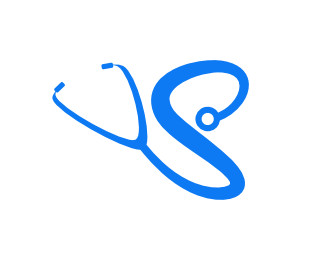 Minimalist Stethoscope Logo