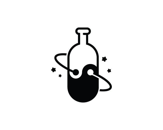 Yin Yang Bottle Logo