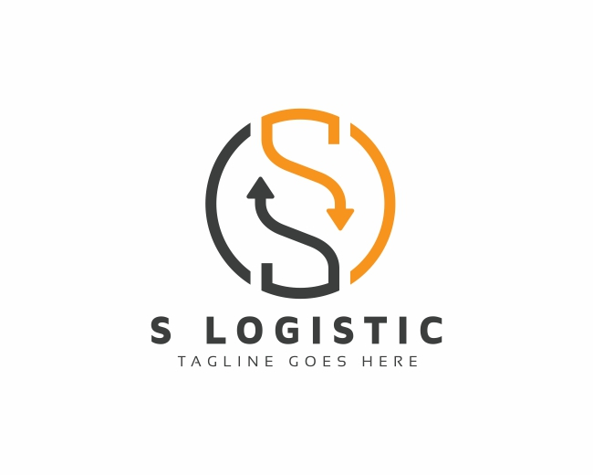 S Letter Logistic Logo