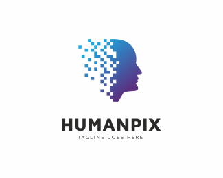 Human Pixel Digital Logo