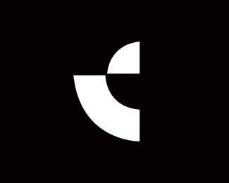 C geometric abstract logo