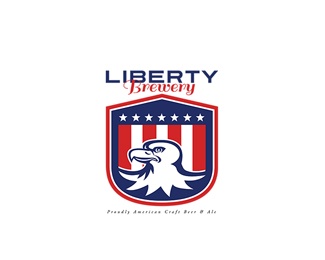 Liberty Brewery American Craft Beer Logo