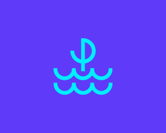 P / Sailor logo design