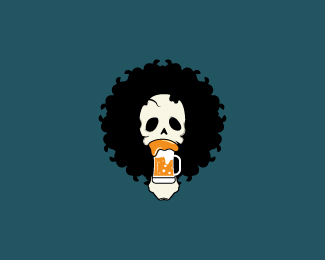 Beer skull logo